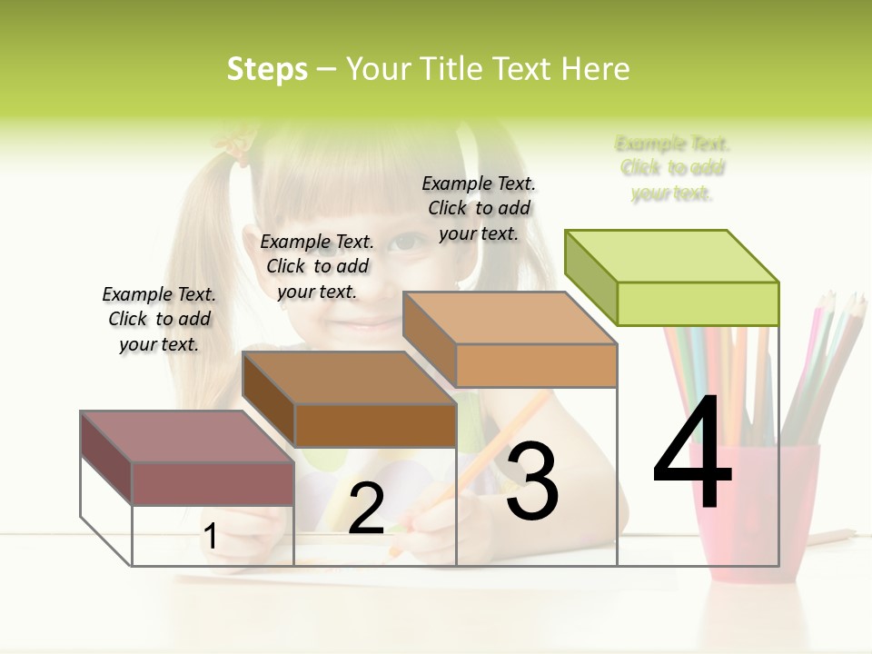 Childhood Preschool Crayon PowerPoint Template