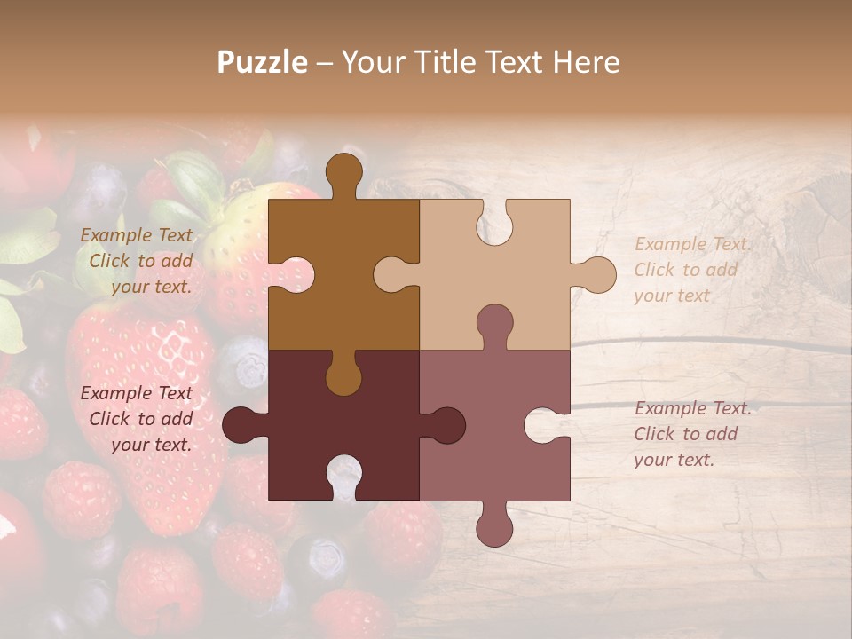 Care Wooden Mixed PowerPoint Template