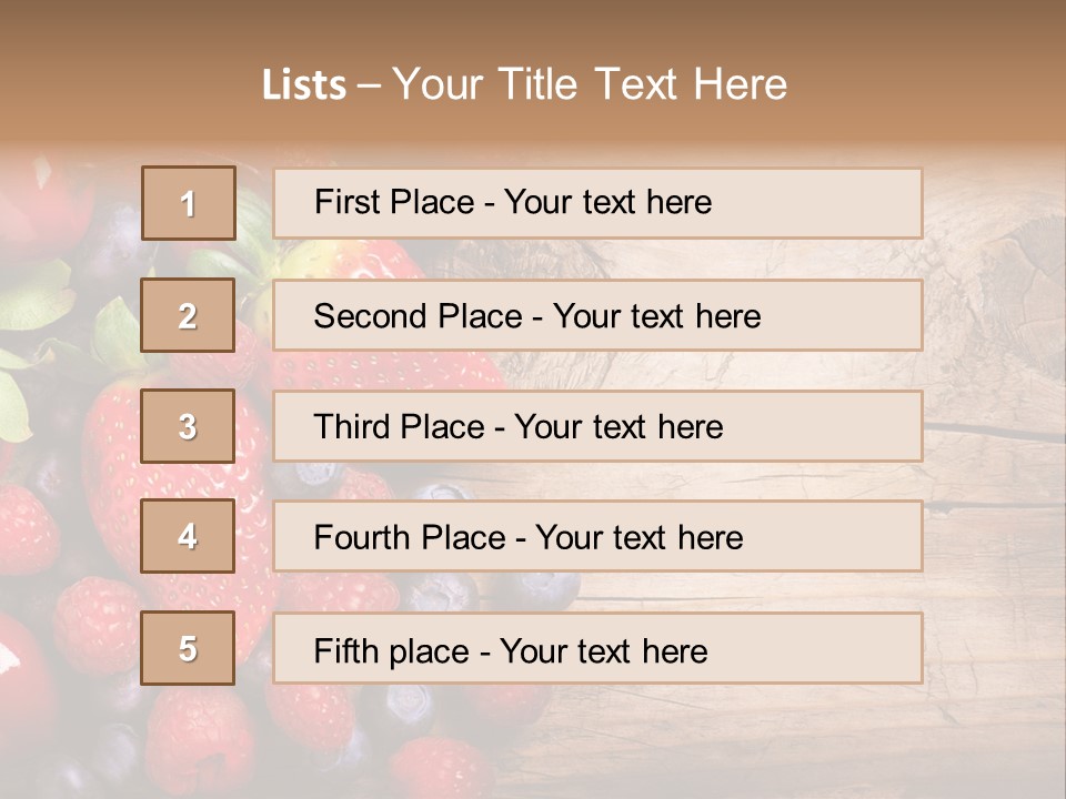 Care Wooden Mixed PowerPoint Template