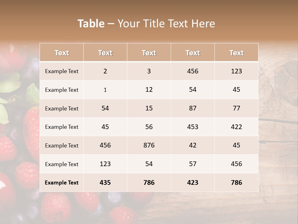Care Wooden Mixed PowerPoint Template