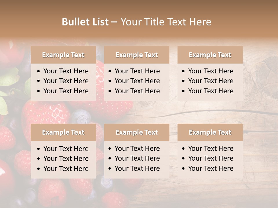 Care Wooden Mixed PowerPoint Template