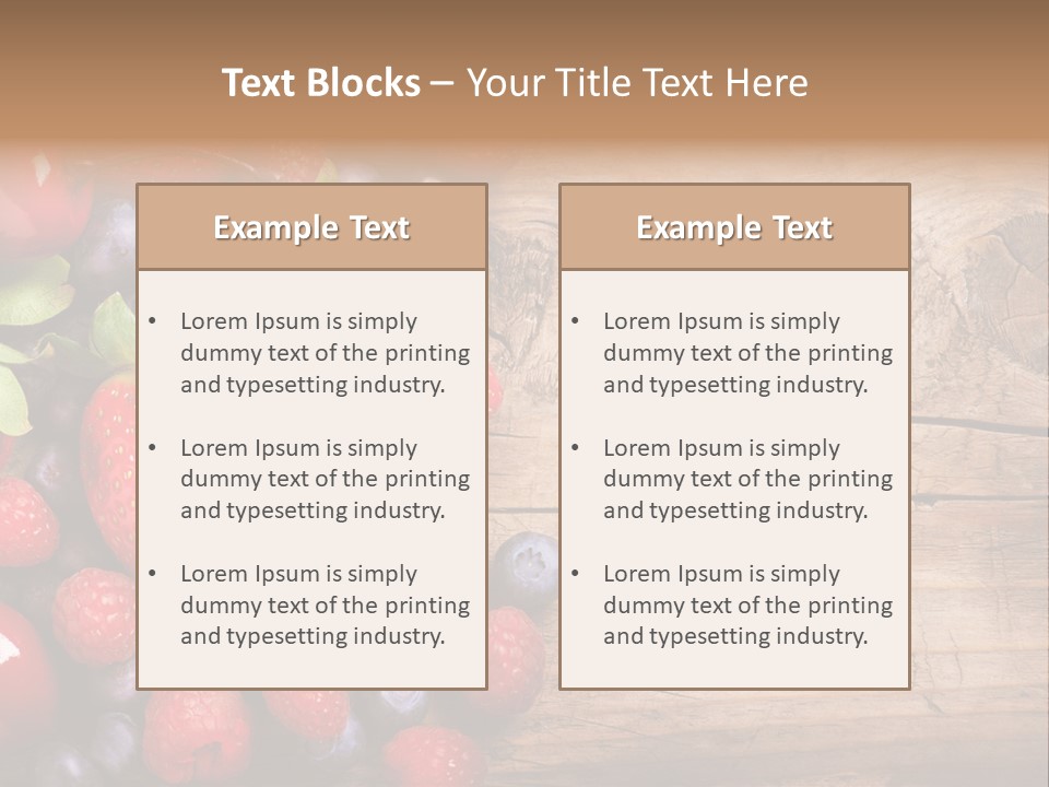 Care Wooden Mixed PowerPoint Template