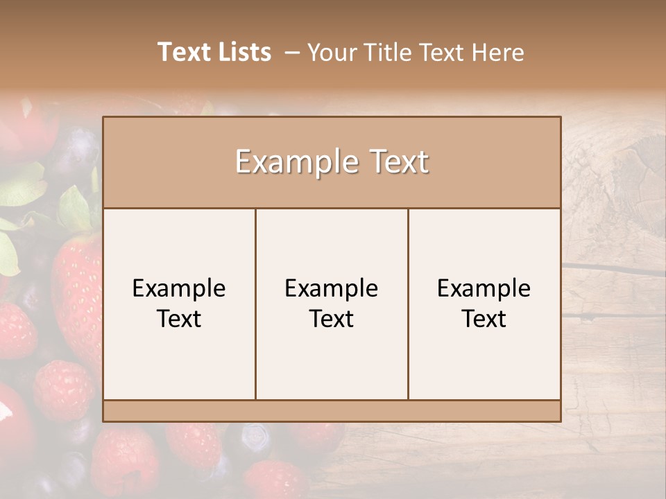 Care Wooden Mixed PowerPoint Template