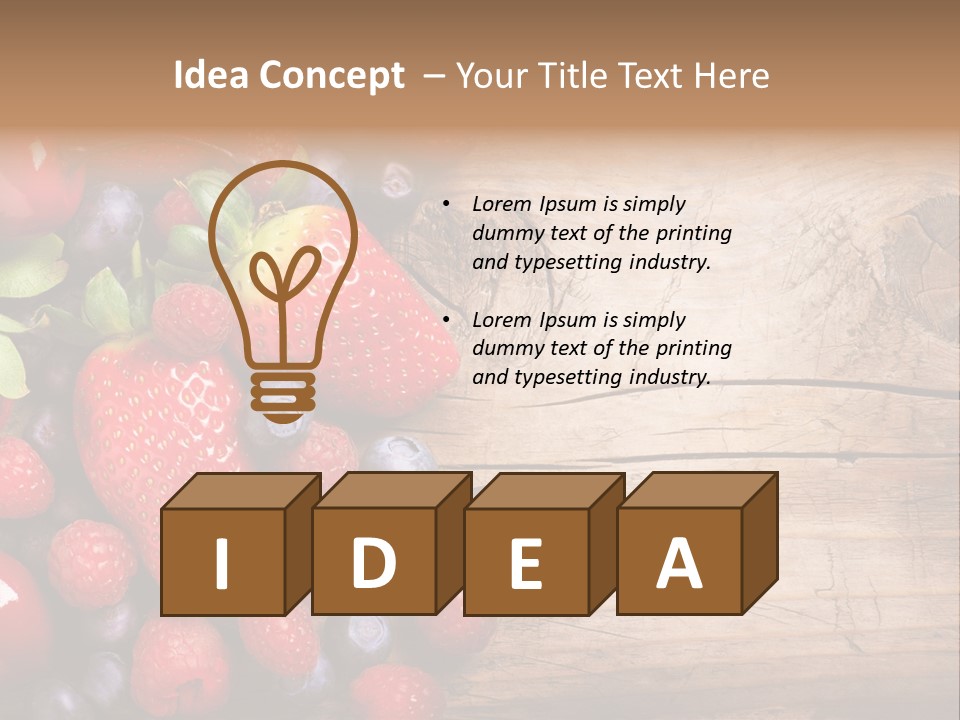 Care Wooden Mixed PowerPoint Template