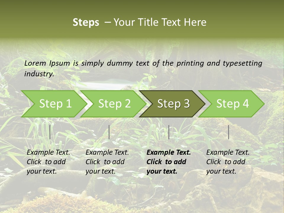 Wet Hike Woods PowerPoint Template