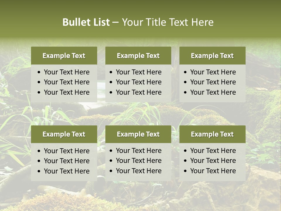 Wet Hike Woods PowerPoint Template