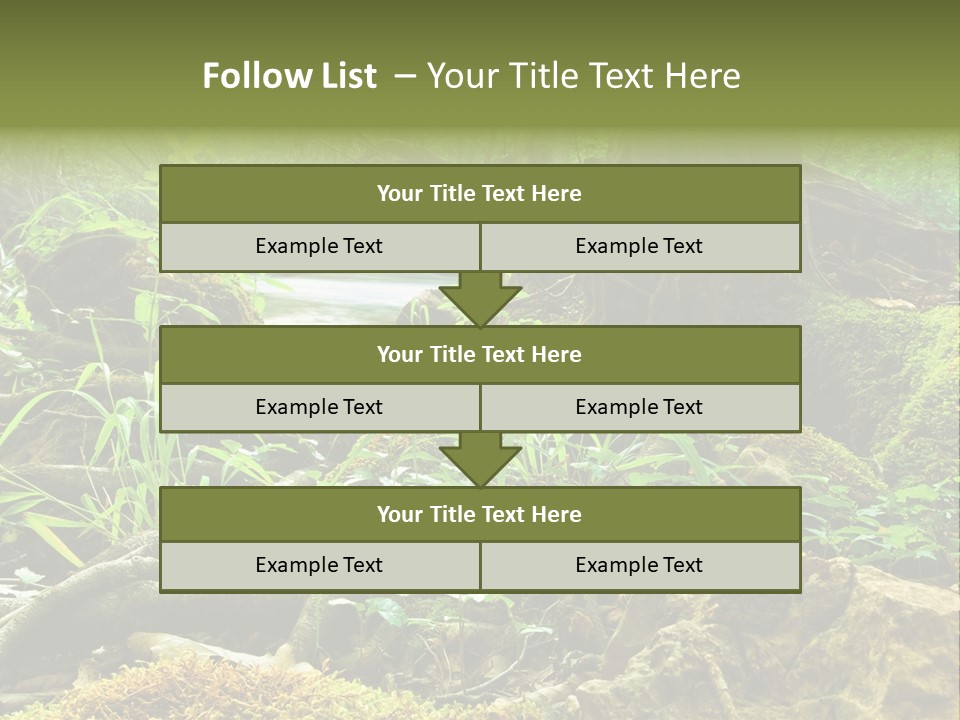 Wet Hike Woods PowerPoint Template