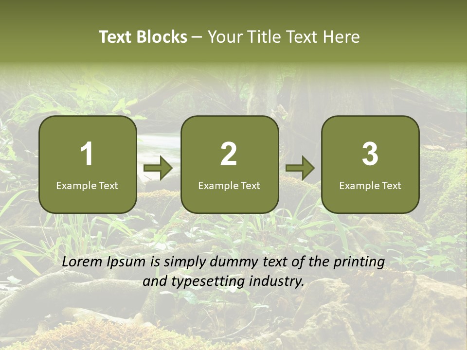 Wet Hike Woods PowerPoint Template
