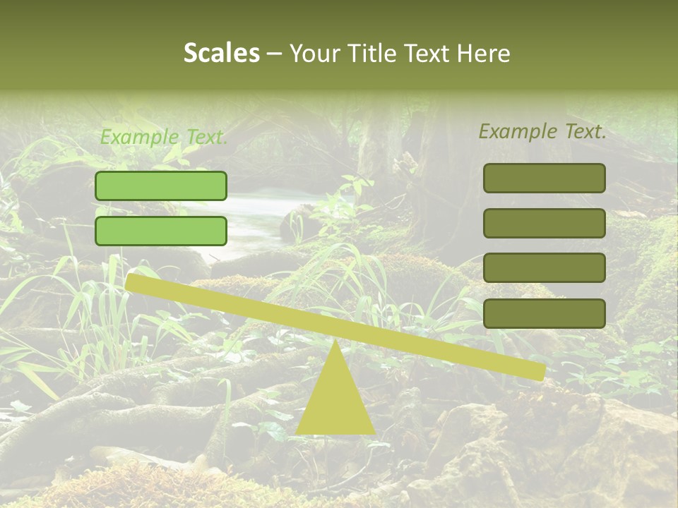 Wet Hike Woods PowerPoint Template