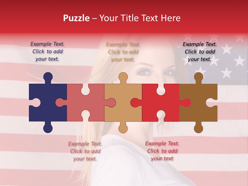 Adult Girl Emotions PowerPoint Template