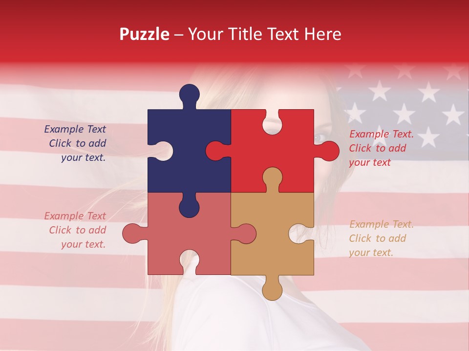 Adult Girl Emotions PowerPoint Template