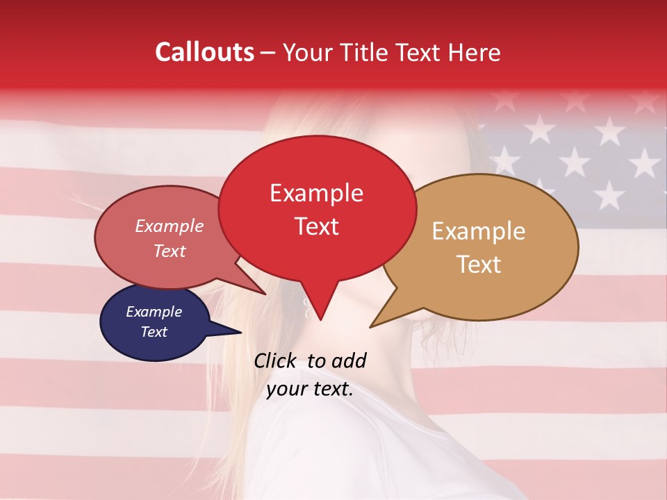 Adult Girl Emotions PowerPoint Template