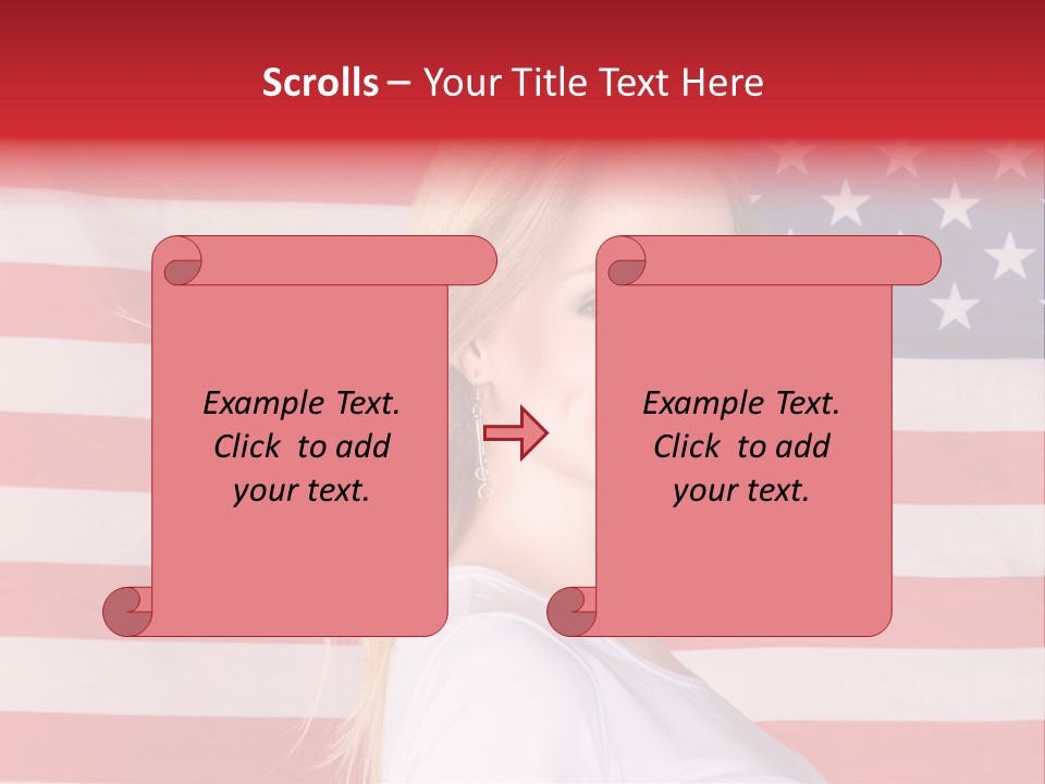 Adult Girl Emotions PowerPoint Template