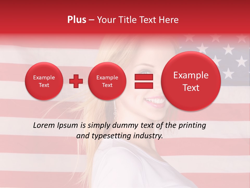 Adult Girl Emotions PowerPoint Template
