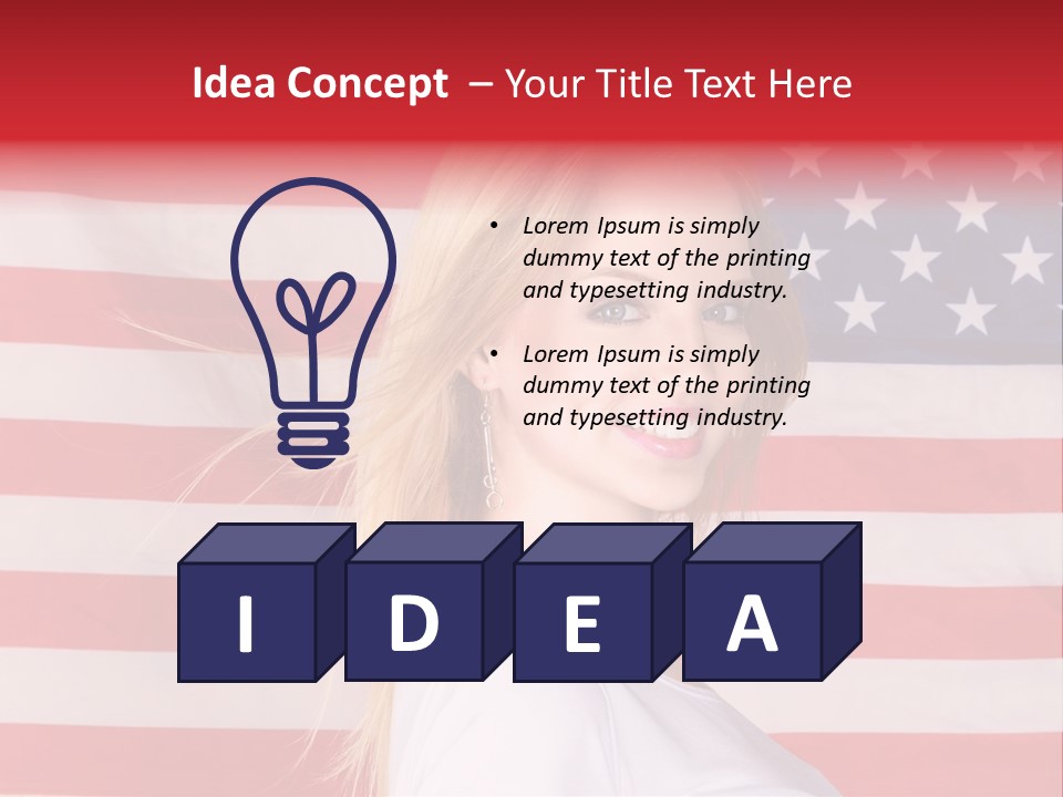 Adult Girl Emotions PowerPoint Template