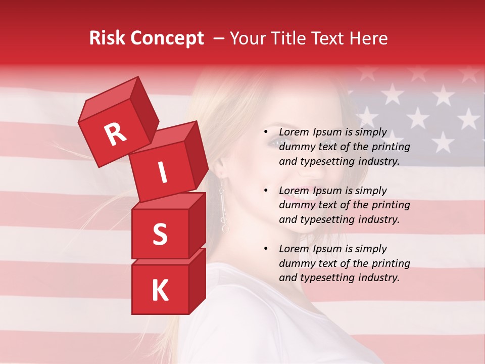 Adult Girl Emotions PowerPoint Template