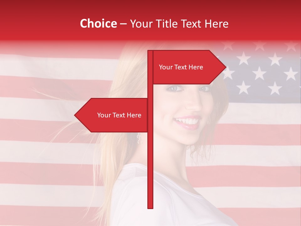 Adult Girl Emotions PowerPoint Template