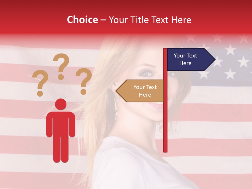 Adult Girl Emotions PowerPoint Template