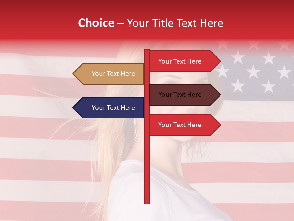 Adult Girl Emotions PowerPoint Template