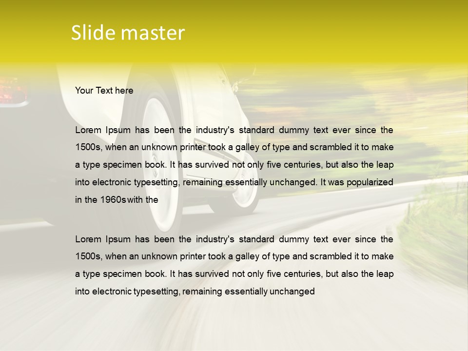 Speed Curve Accelerate PowerPoint Template