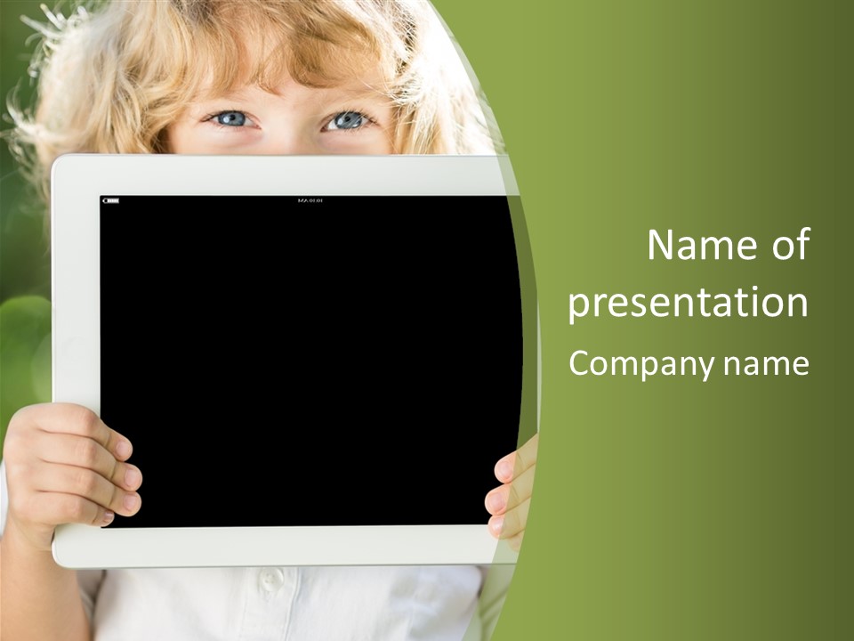 Face Copy Child PowerPoint Template