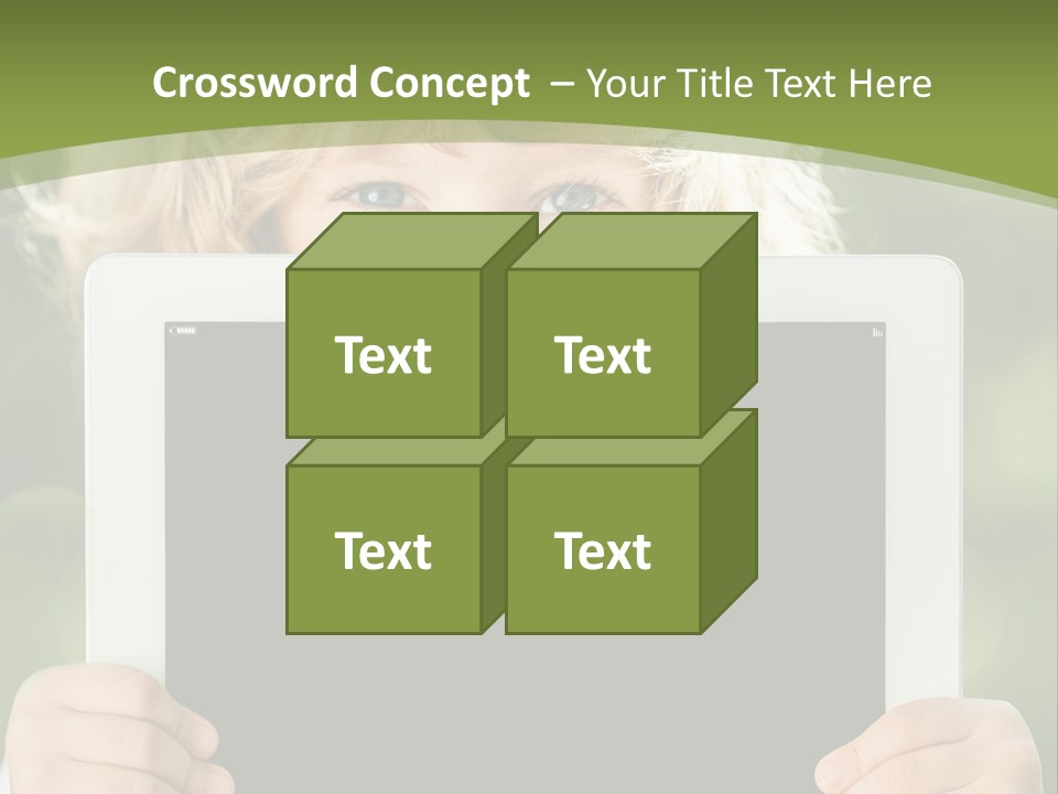 Face Copy Child PowerPoint Template