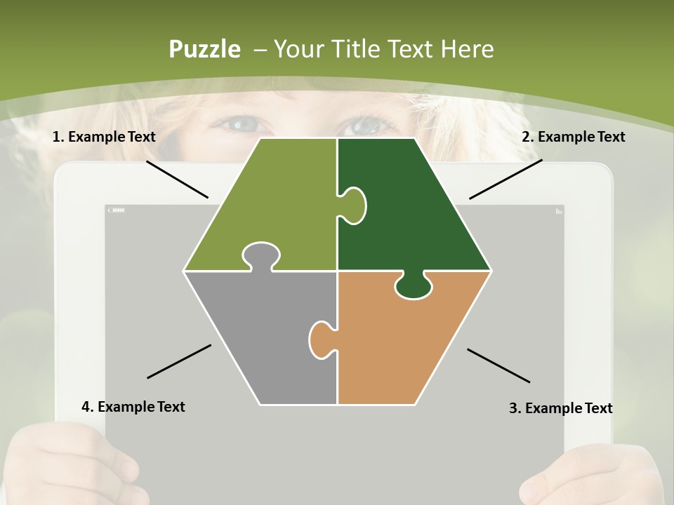 Face Copy Child PowerPoint Template