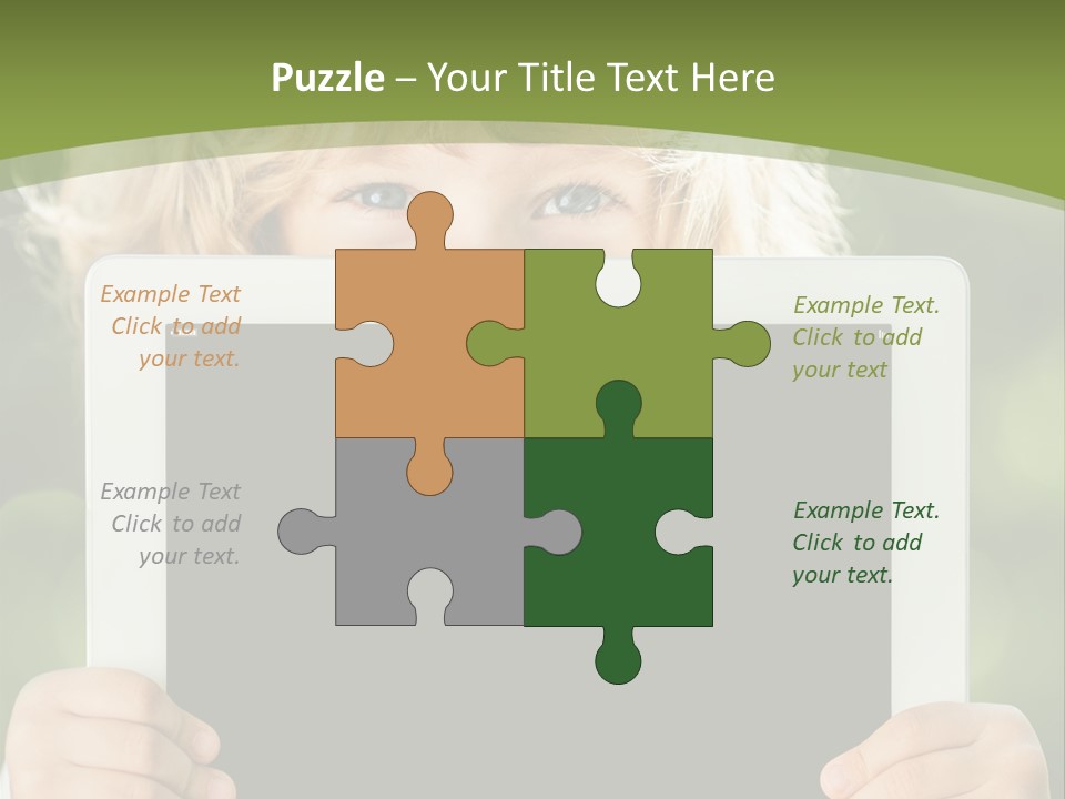 Face Copy Child PowerPoint Template