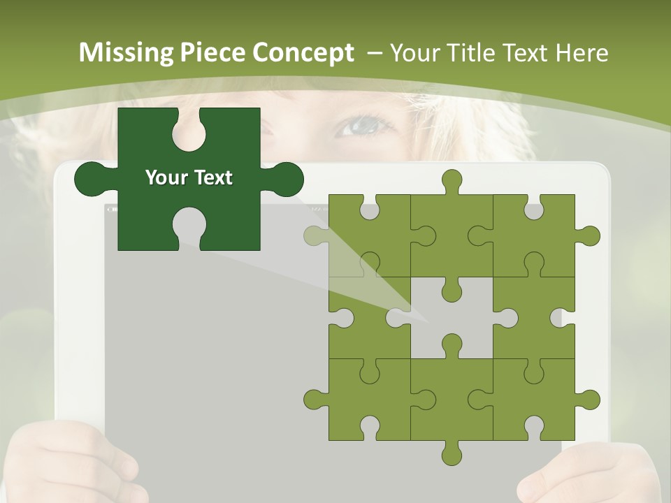 Face Copy Child PowerPoint Template