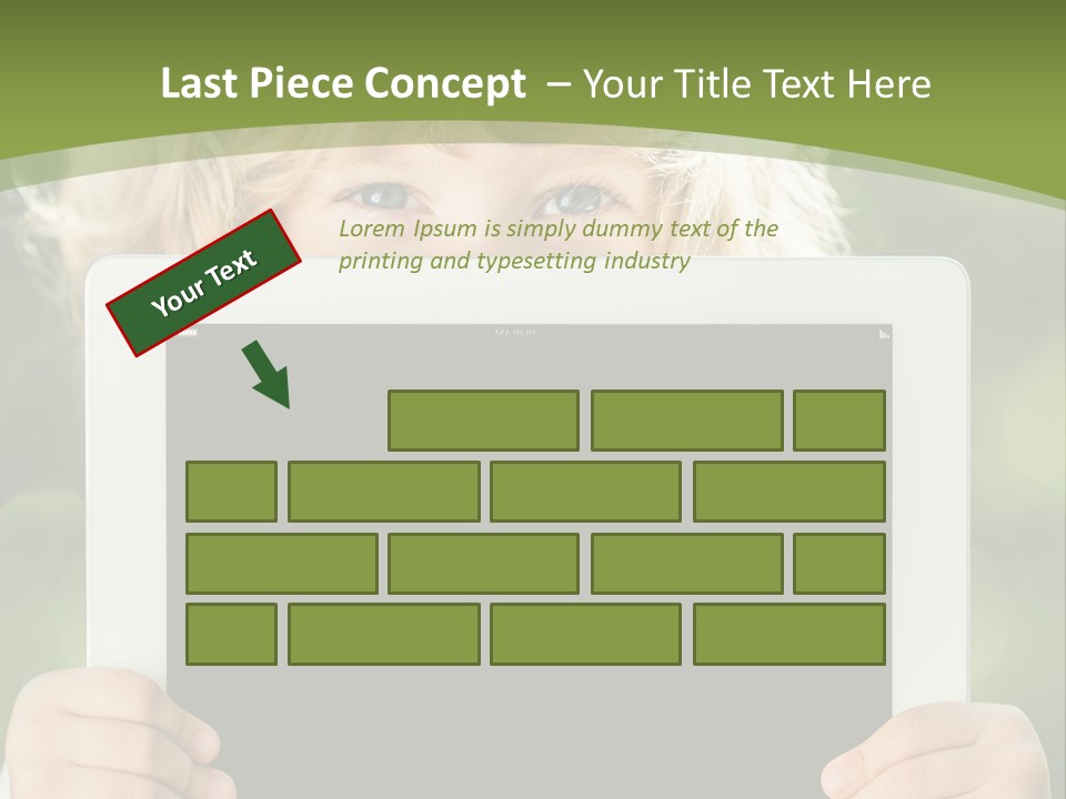 Face Copy Child PowerPoint Template