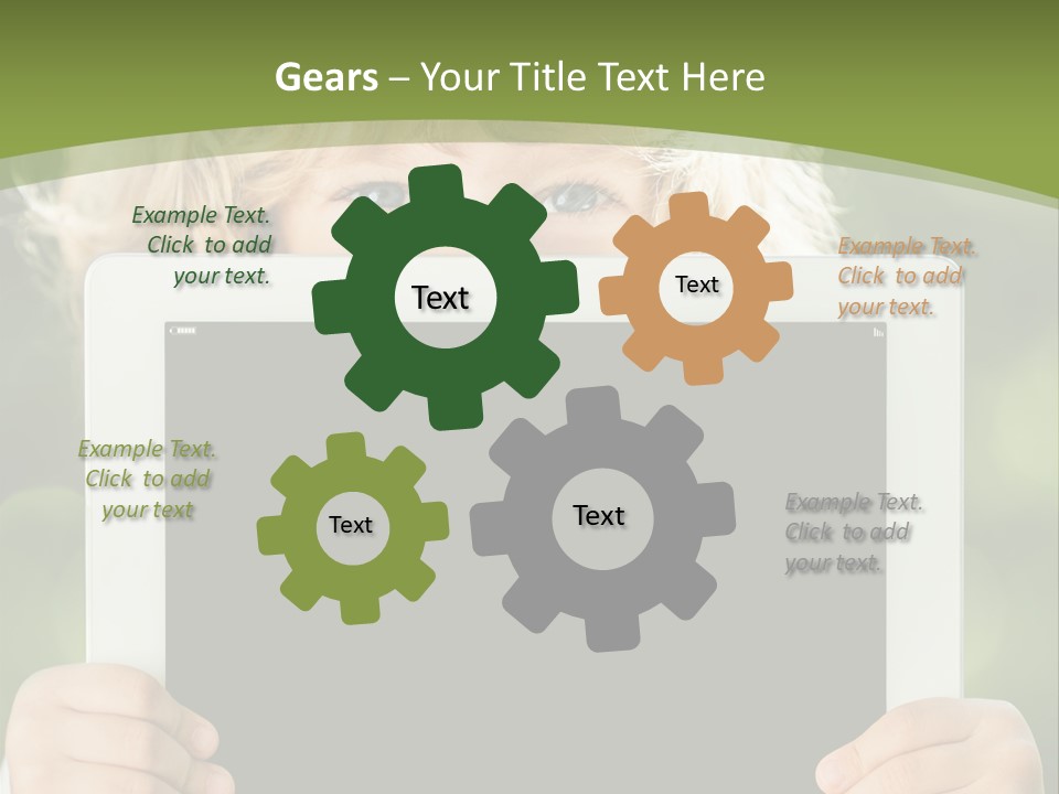 Face Copy Child PowerPoint Template