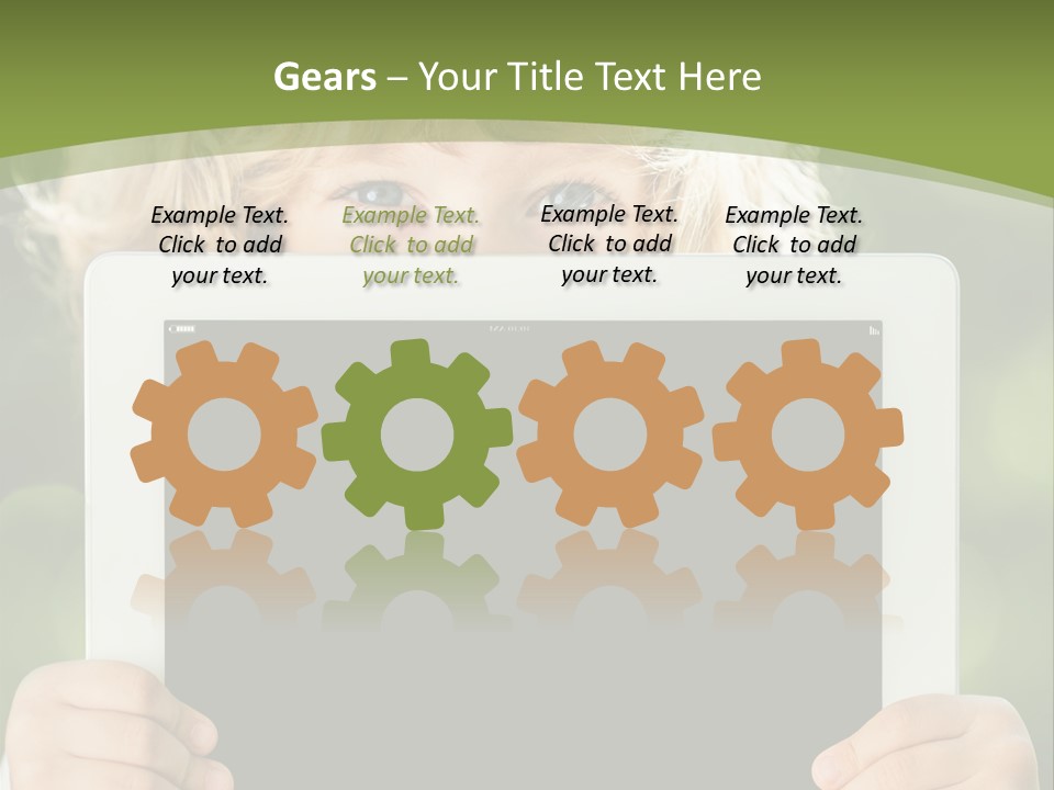 Face Copy Child PowerPoint Template