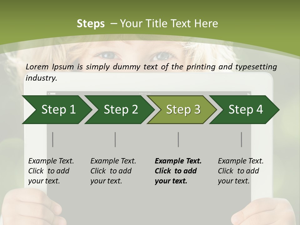 Face Copy Child PowerPoint Template