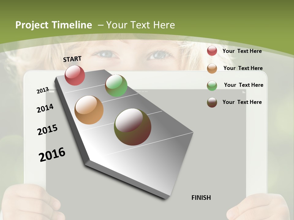 Face Copy Child PowerPoint Template