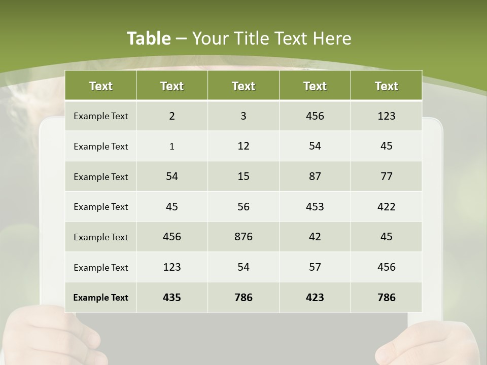 Face Copy Child PowerPoint Template