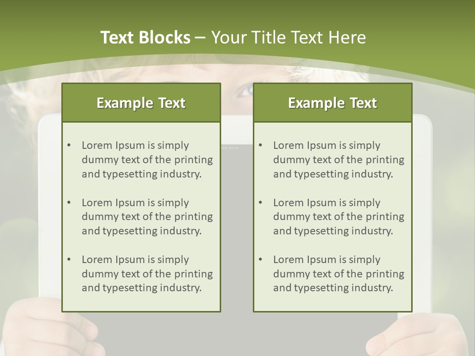 Face Copy Child PowerPoint Template