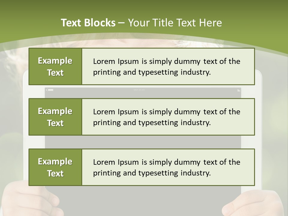 Face Copy Child PowerPoint Template