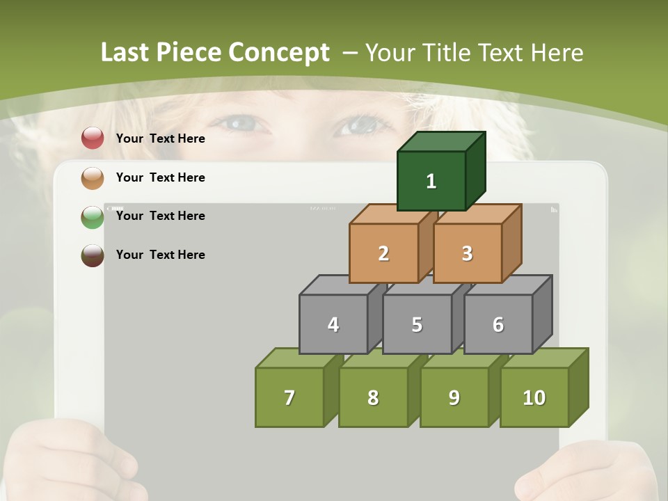 Face Copy Child PowerPoint Template