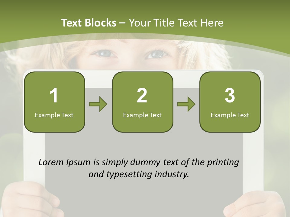 Face Copy Child PowerPoint Template