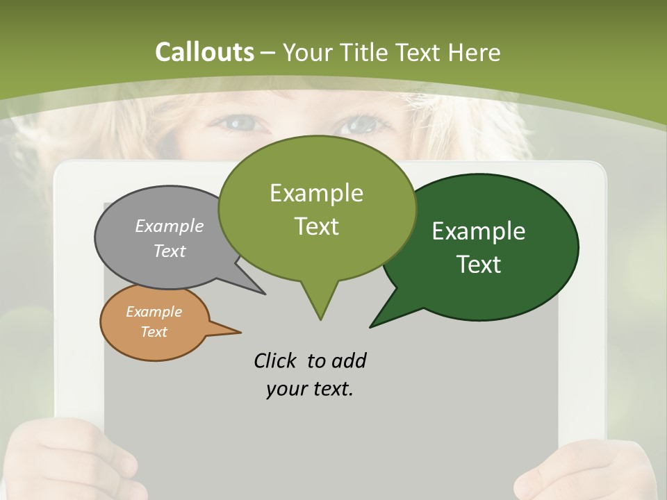 Face Copy Child PowerPoint Template