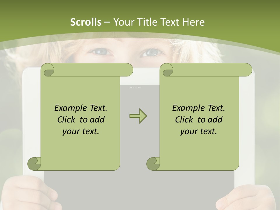 Face Copy Child PowerPoint Template