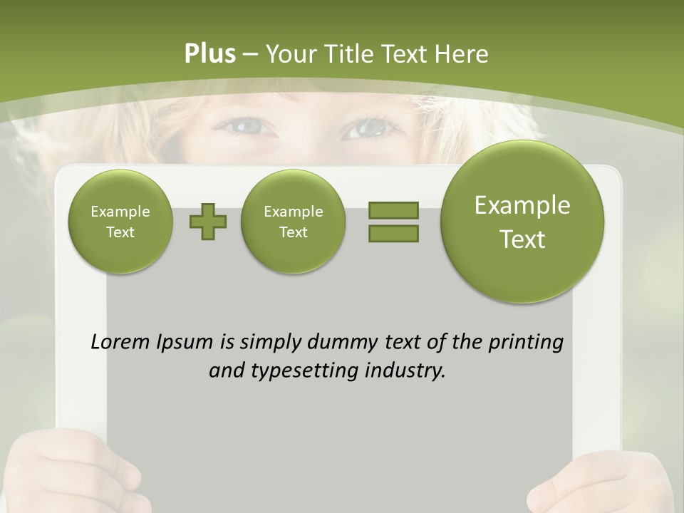 Face Copy Child PowerPoint Template