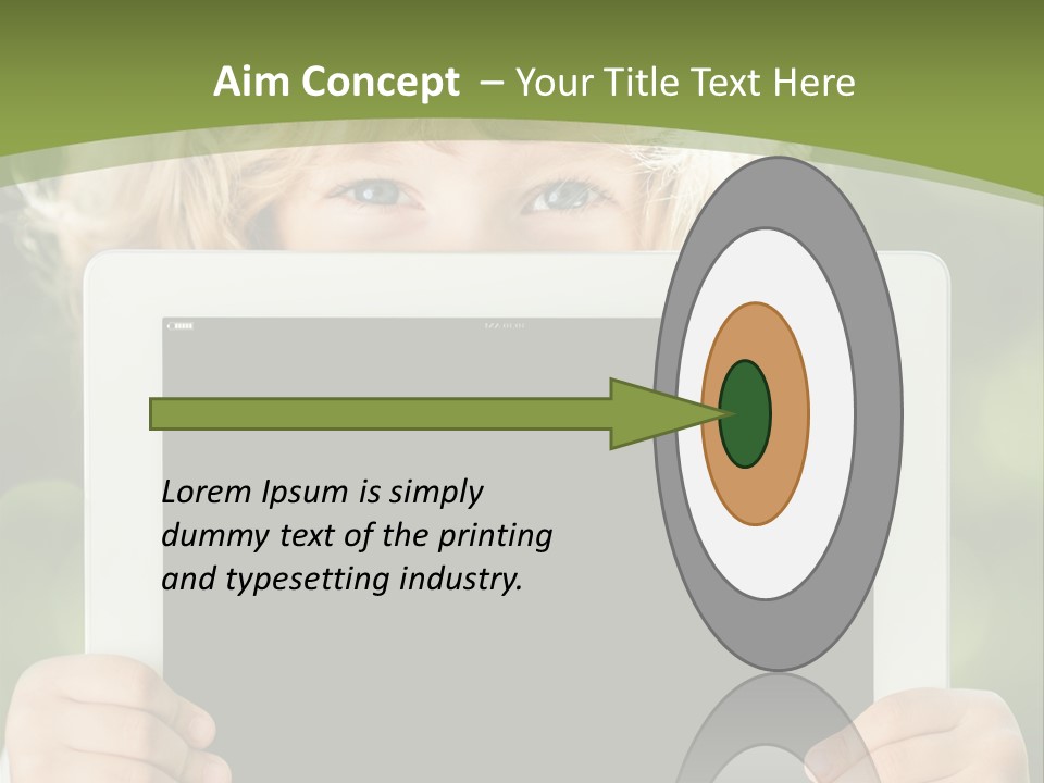Face Copy Child PowerPoint Template