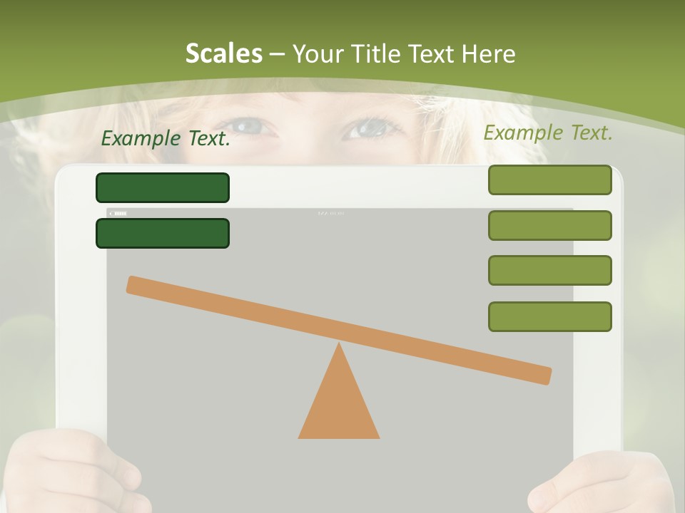 Face Copy Child PowerPoint Template