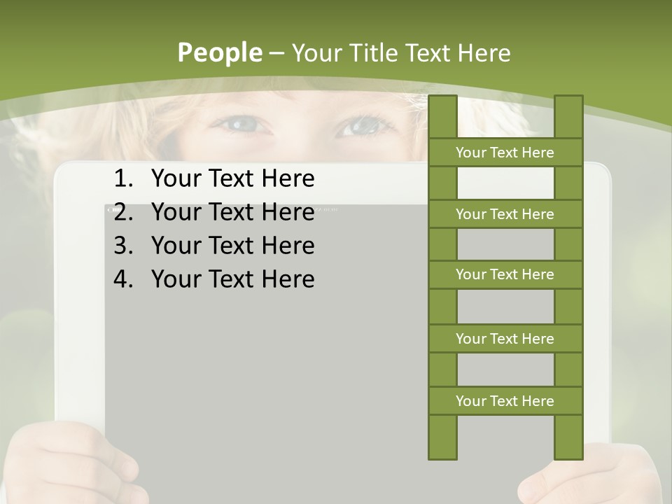 Face Copy Child PowerPoint Template