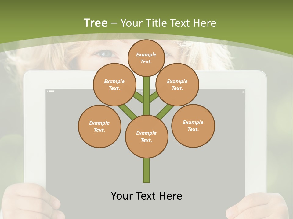 Face Copy Child PowerPoint Template