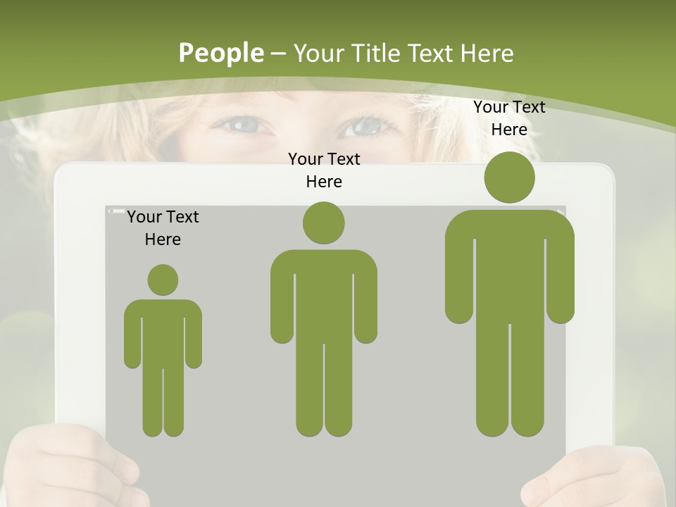 Face Copy Child PowerPoint Template