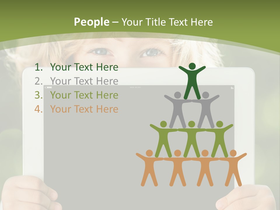 Face Copy Child PowerPoint Template