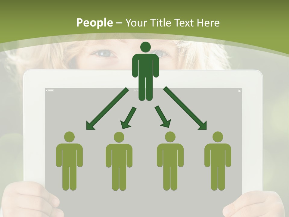 Face Copy Child PowerPoint Template