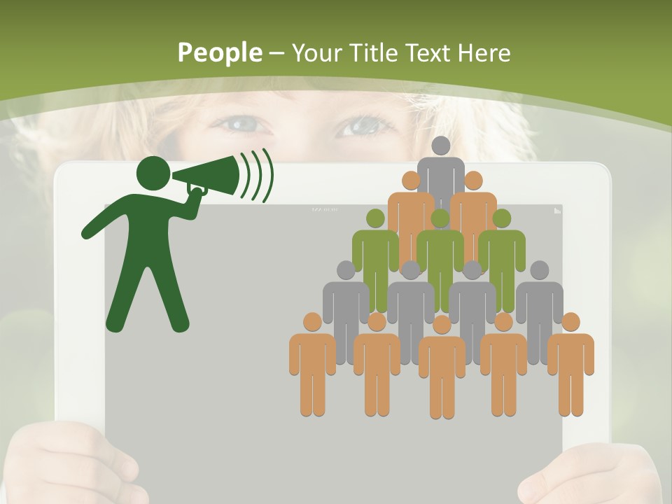 Face Copy Child PowerPoint Template